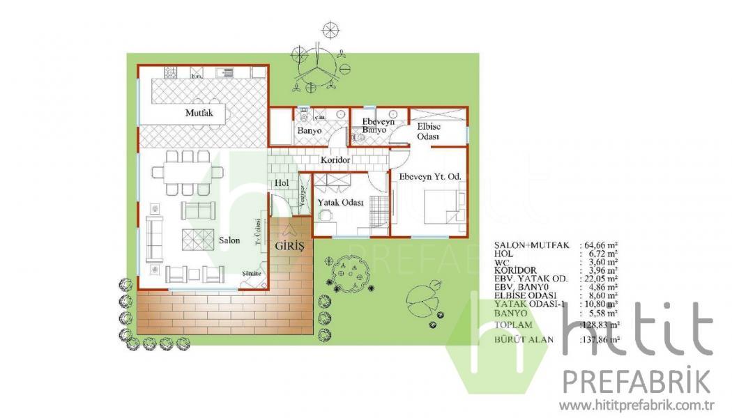 137 m² Çelik Ev